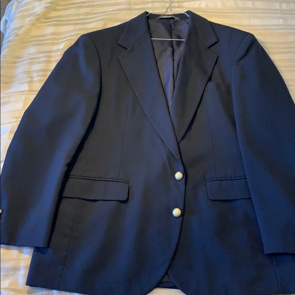 Haggar navy sport coat jacket, 42